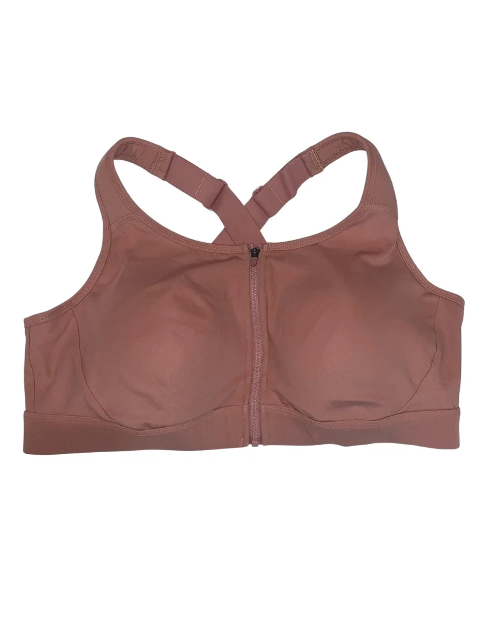 Duluth Women's Hellrassiere Zip Front Work Bra Size 18 Foam Cups Full Coverage